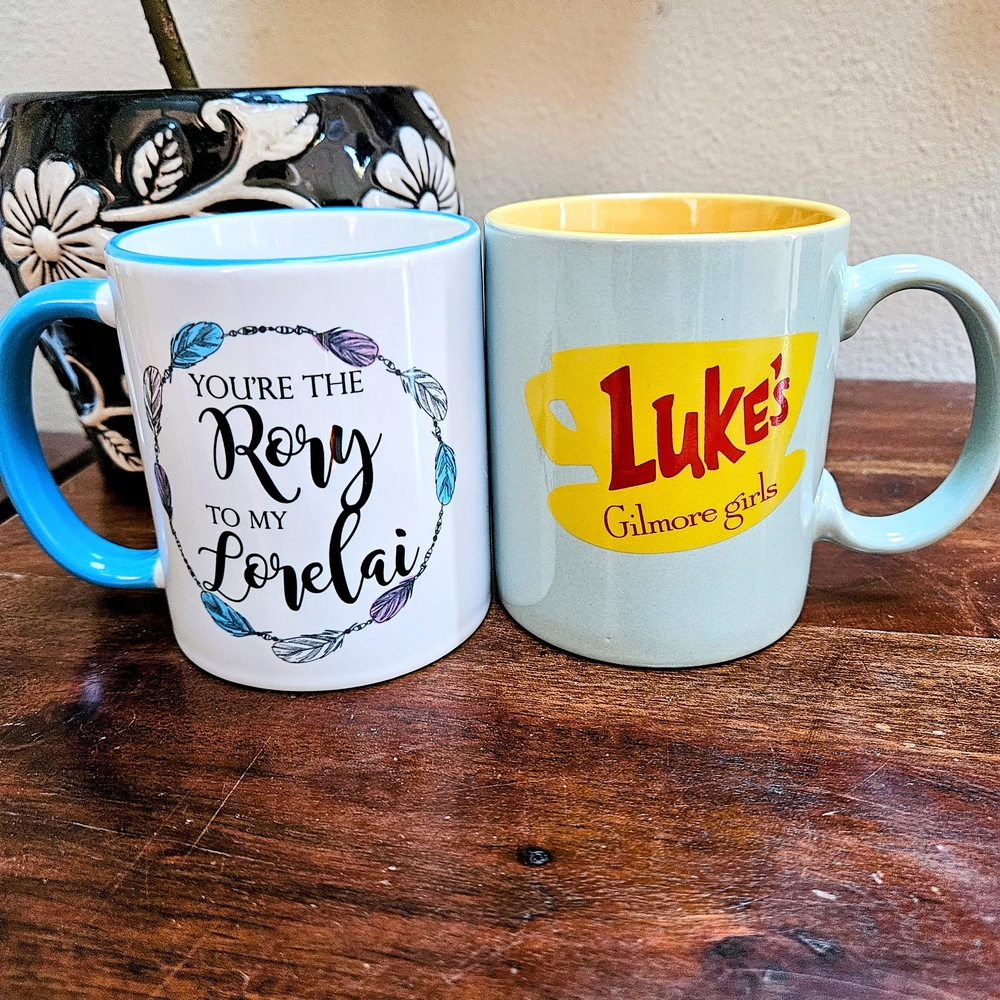 Gilmore Girls Mug Set - Luke's Diner mug  + Rory & Lorelai Mug
